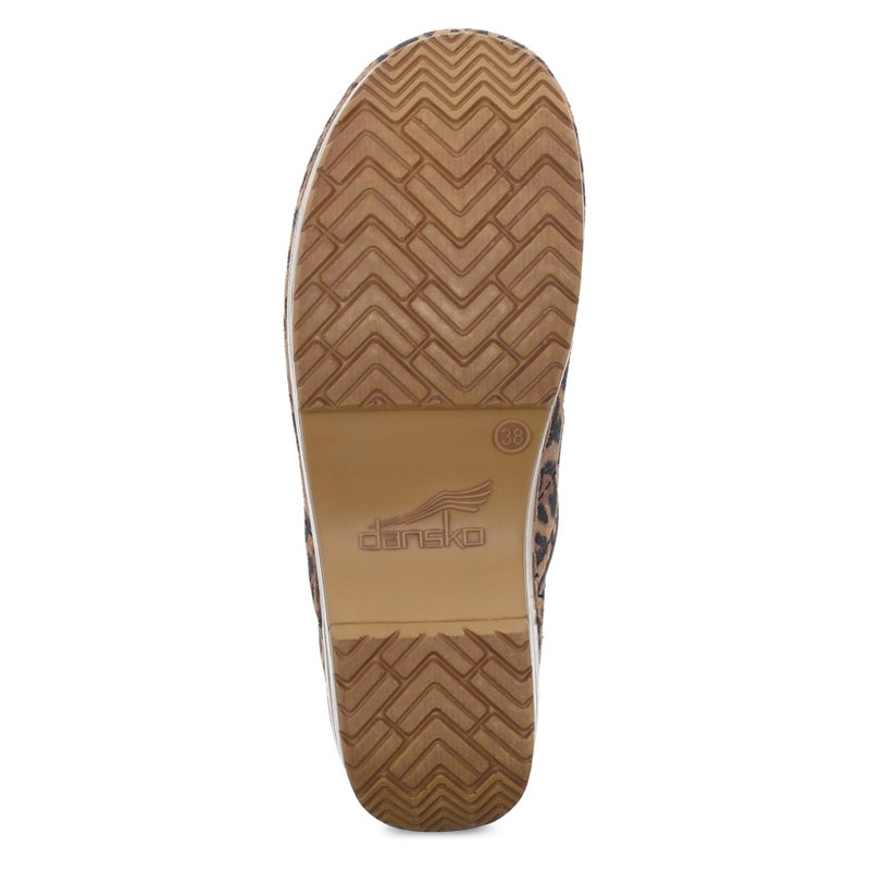 Dansko Womenâ€™s Professional Slip-On Clogs â€“Rocker Sole and Arch Support for Comfort-Ideal for Nursing, Food Service, HealthcareLeopard Suede 7.5-8 M US - Image 3